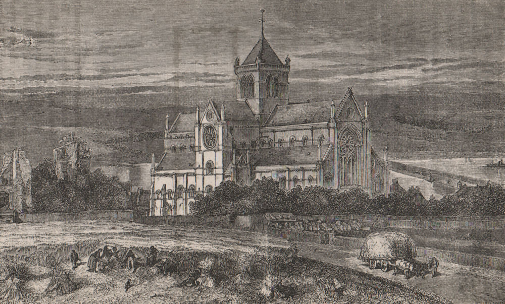 Kirkwall Cathedral (Founded A.D. 1138). South-East view. Scotland 1886 print